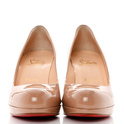 Christian Louboutin Patent New Simple 85 Pumps 37 Nude 2 of 8