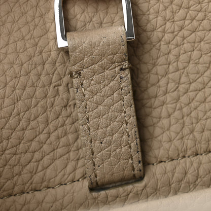 The Row Grained Calfskin Soft Margaux 10 Bag Dark Taupe 10 of 12