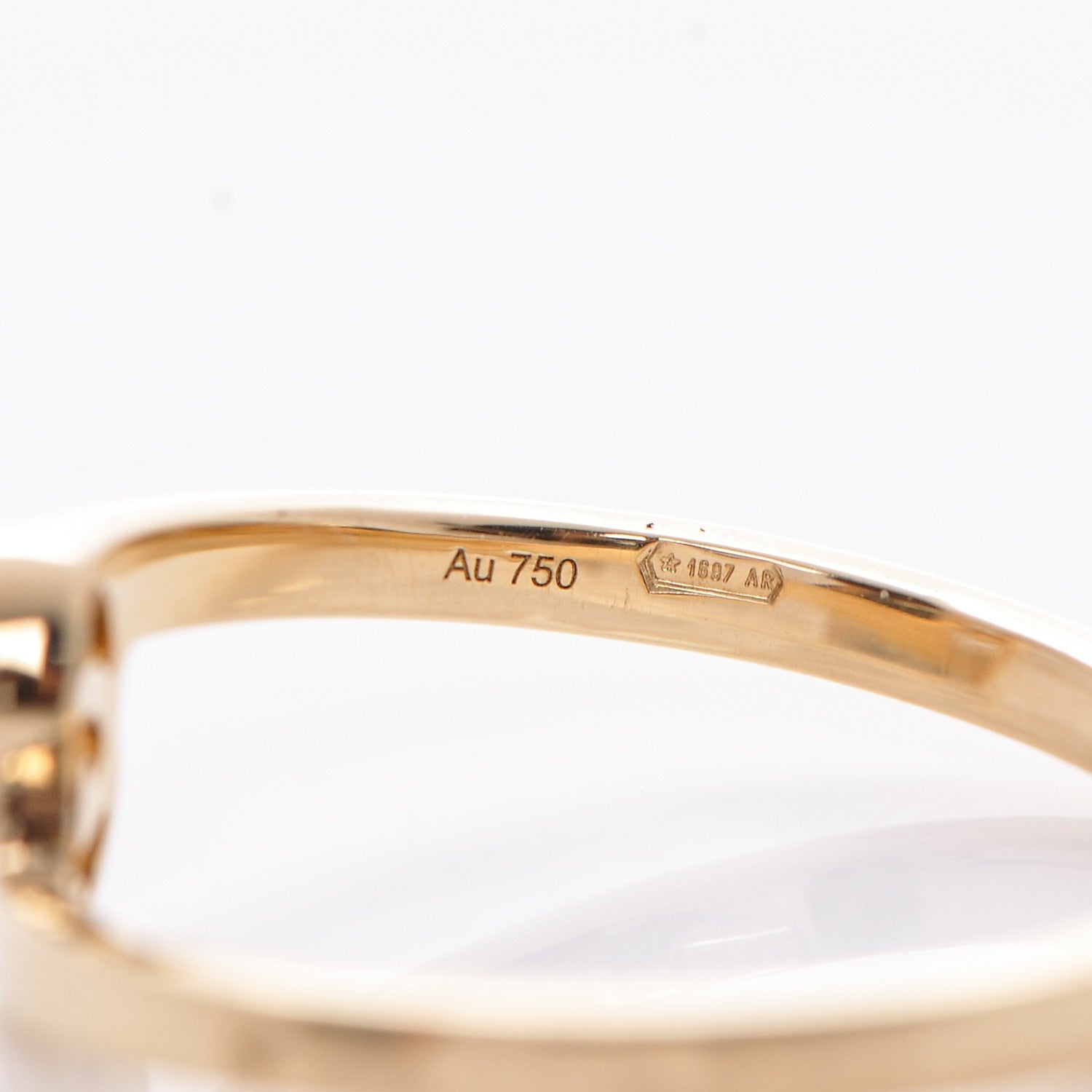 Gucci 18K Yellow Gold Running G Ring 7.5 4 of 5