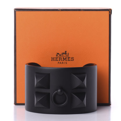 Hermes Aluminium Sunset Collier De Chien CDC Bracelet T2 Noir Intense 5 of 5