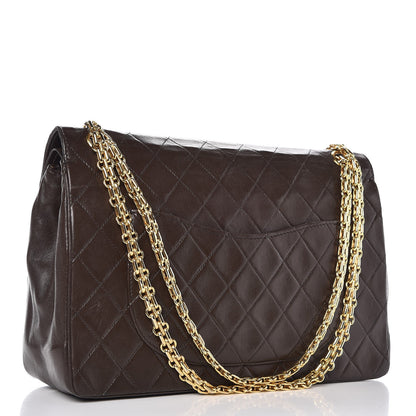 Chanel Lambskin Medium Double Flap Bijoux Chain Brown 4 of 12
