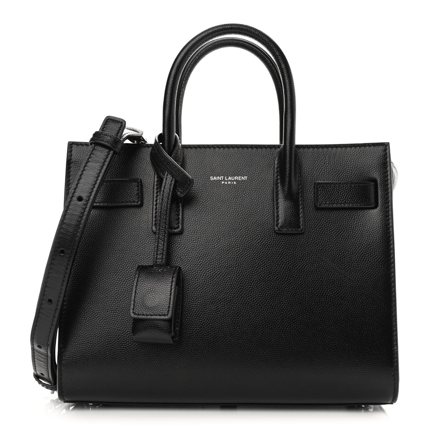 Saint Laurent Grain De Poudre Nano Sac De Jour Black 1 of 12