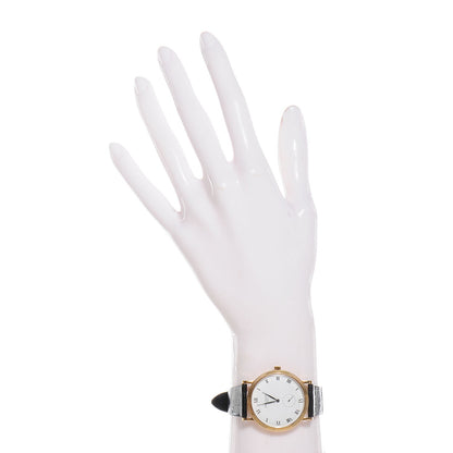 Patek Philippe 18K Yellow Gold Alligator 33mm Calatrava Manual Winding Watch 3919R 2 of 9