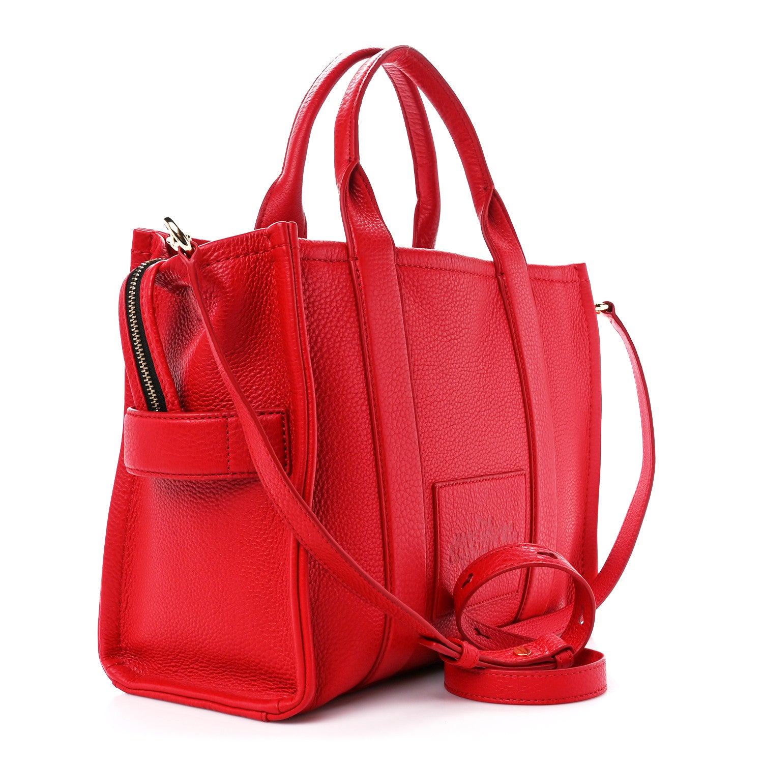 Marc Jacobs Grained Calfskin Medium The Tote Bag True Red 3 of 13