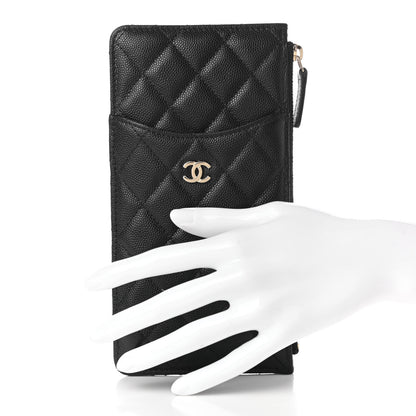 Chanel Caviar Quilted Classic iPhone Pouch Black 2 of 8