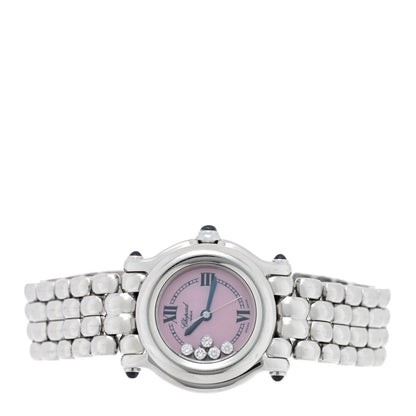 Chopard Stainless Steel 5 Diamond 26mm Happy Sport Quartz Watch Pink 2 of 4