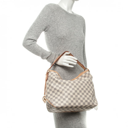 Louis Vuitton Damier Azur Delightful PM Rose Ballerine 2 of 8