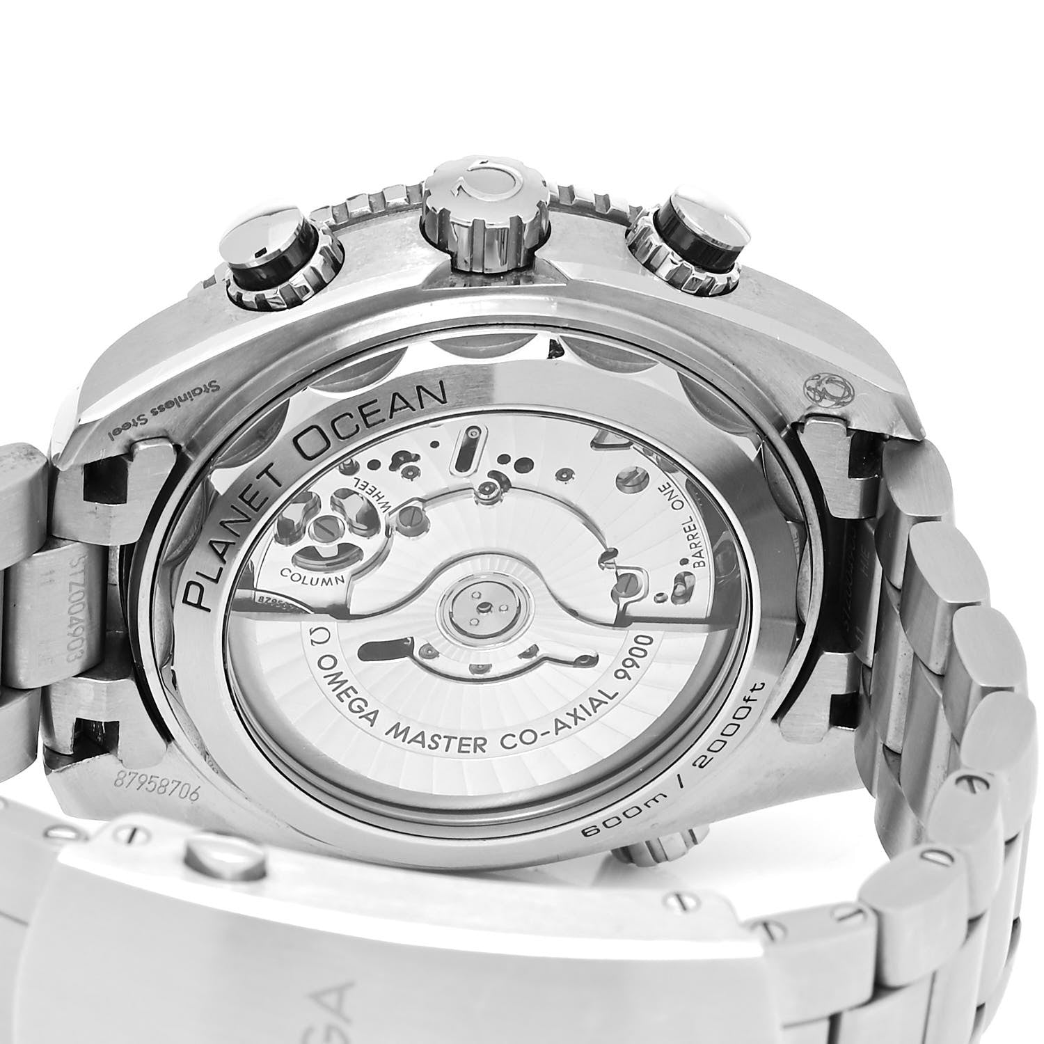 Omega Stainless Steel 45mm Seamaster Planet Ocean Chronograph Automatic Watch Black 215.30.46.51.01.002 4 of 5