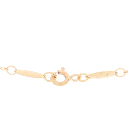 Tiffany 18K Yellow Gold 16mm Elsa Peretti Open Heart Pendant Necklace 4 of 7