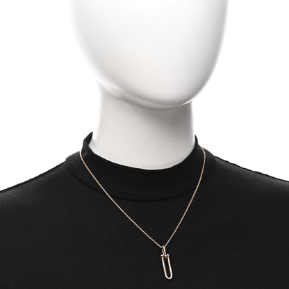 Tiffany 18K Rose Gold Hardwear Link Pendant Necklace 2 of 6