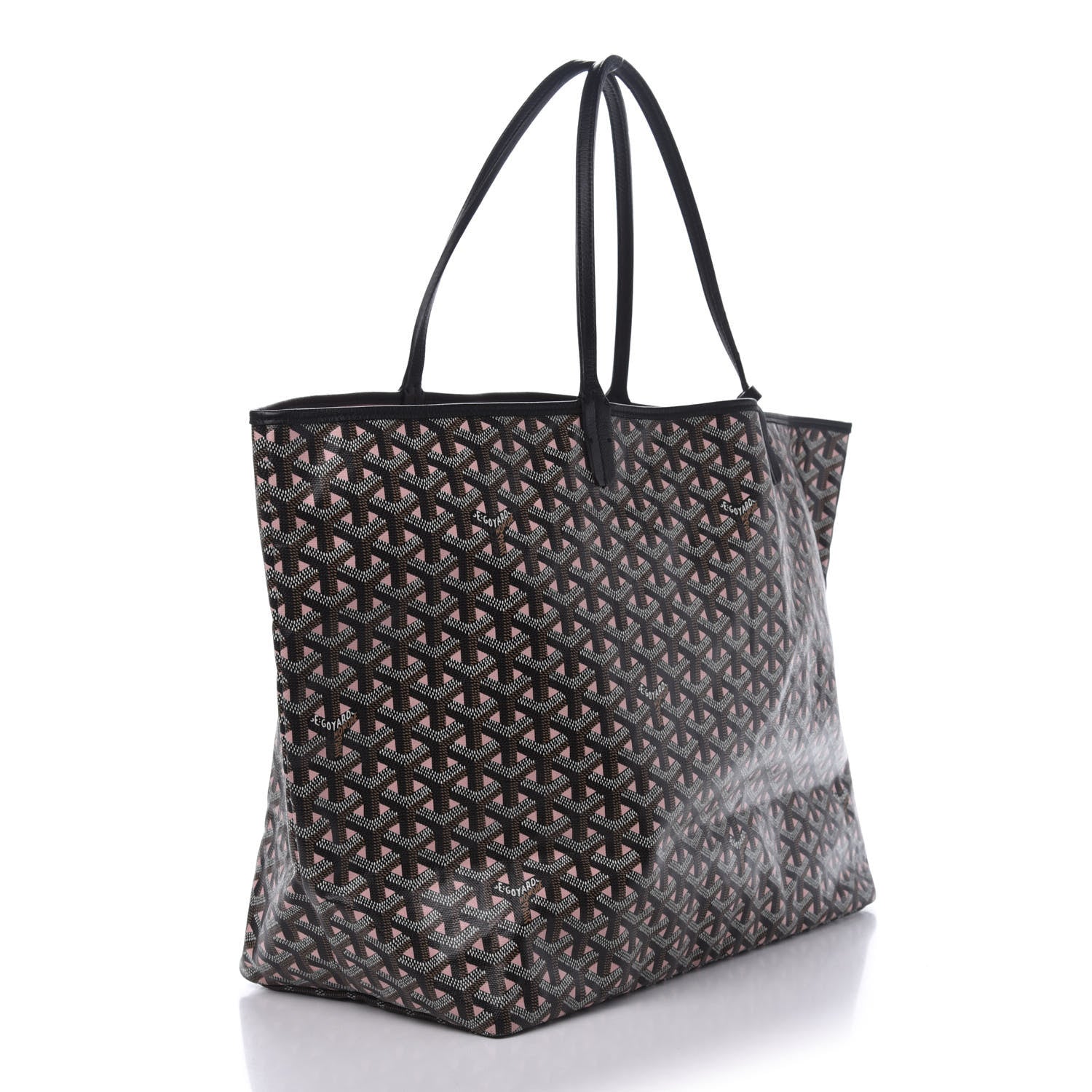 Goyard Goyardine Saint Louis Claire Voie GM Black Pink 4 of 14