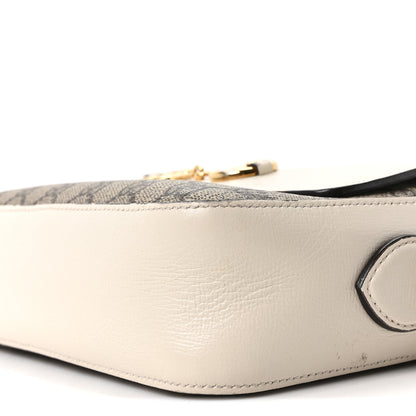 Gucci GG Supreme Monogram Small Horsebit 1955 Shoulder Bag Beige Mystic White 10 of 10