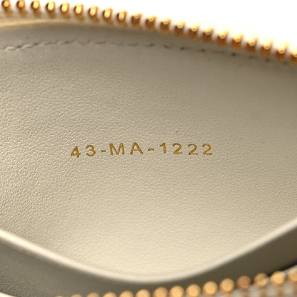 Christian Dior Supple Calfskin Cannage Caro Pouch with Chain Latte 8 of 11