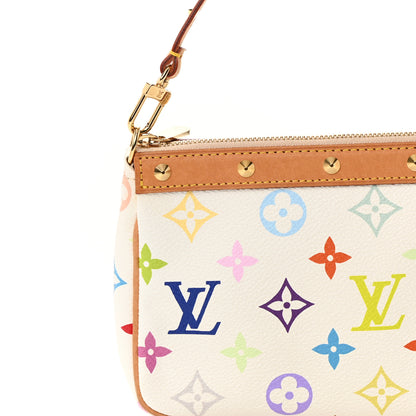 Louis Vuitton Monogram Multicolor Pochette Accessories White 8 of 12