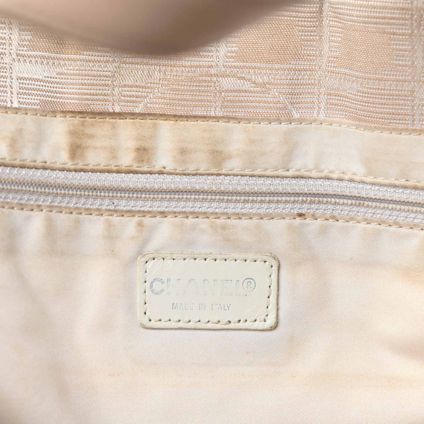 Nylon Medium Travel Tote Beige