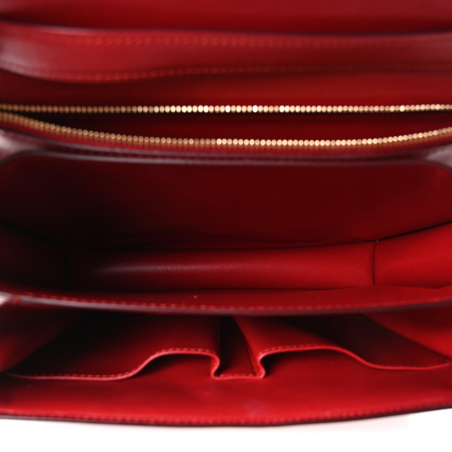 Box Calfskin Medium Classic Box Flap Bag Red