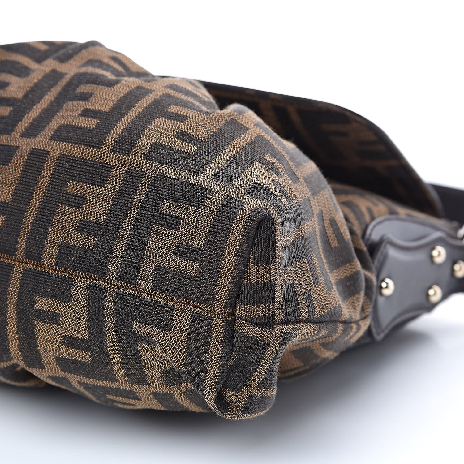Fendi Zucca Small Chef Shoulder Bag Tobacco 9 of 9