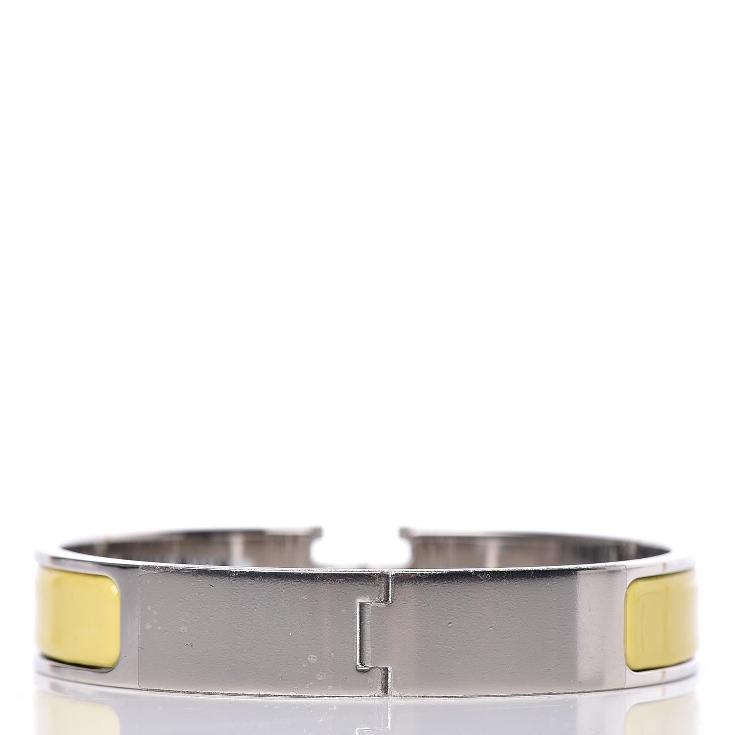 Hermes Enamel Narrow Clic Clac H Bracelet GM Jaune D’Or 3 of 5