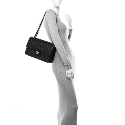 Chanel Caviar Quilted Jumbo Double Flap Black 2 of 12