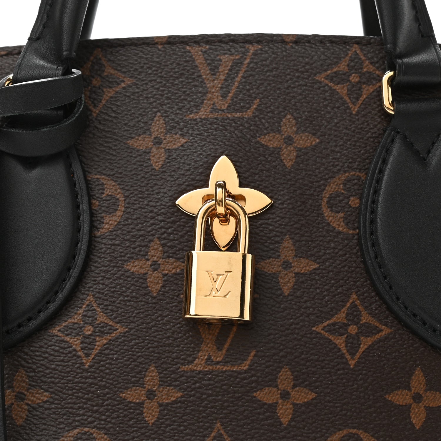 Louis Vuitton Monogram Flower Zipped Tote PM Black 8 of 10