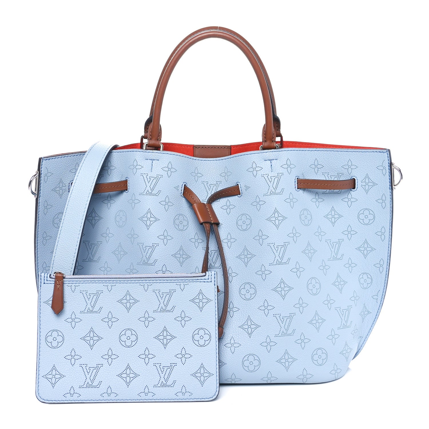 Louis Vuitton Mahina Girolata Blue Horizon Pumpkin 3 of 10