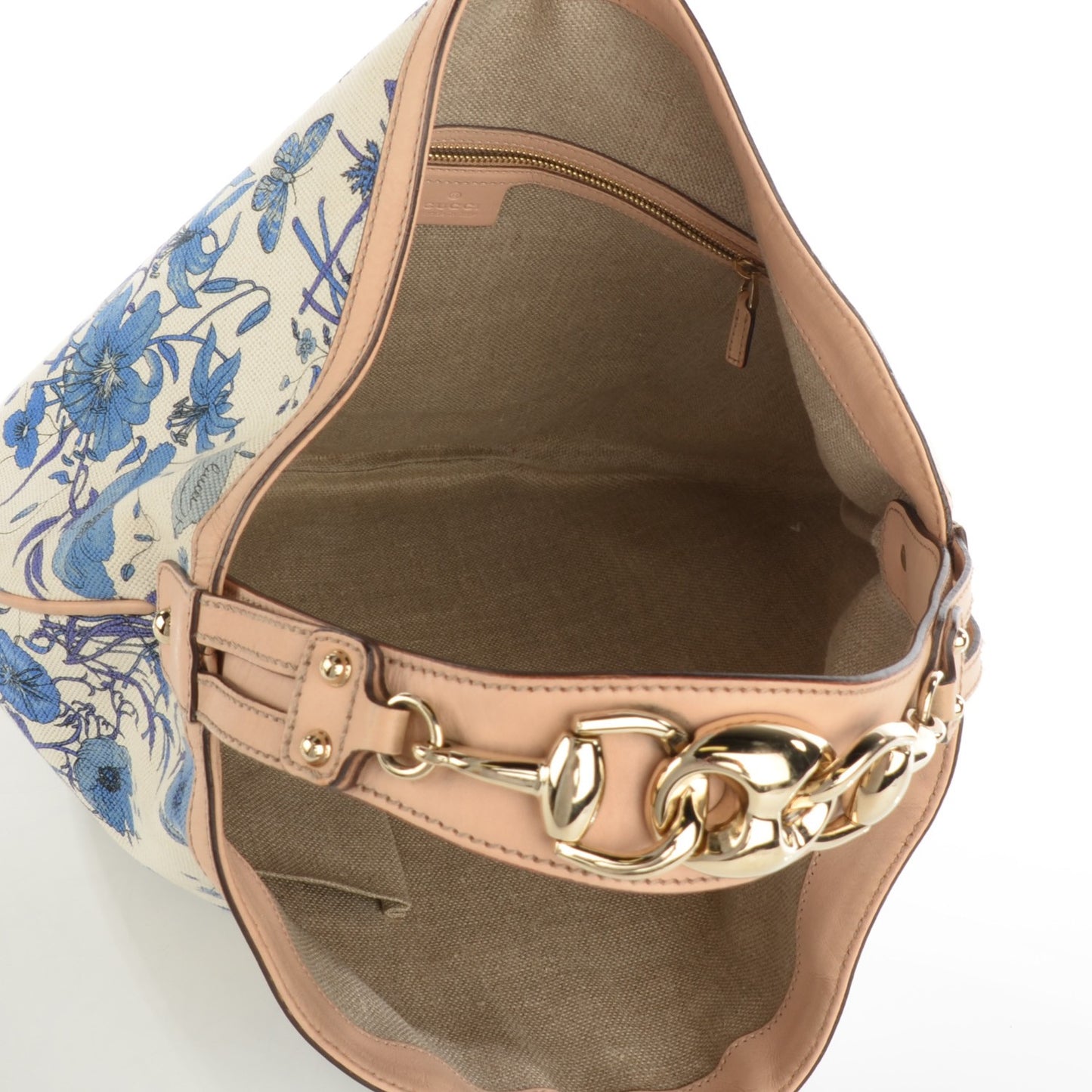 Canvas Flora Floral Wave Hobo Blue