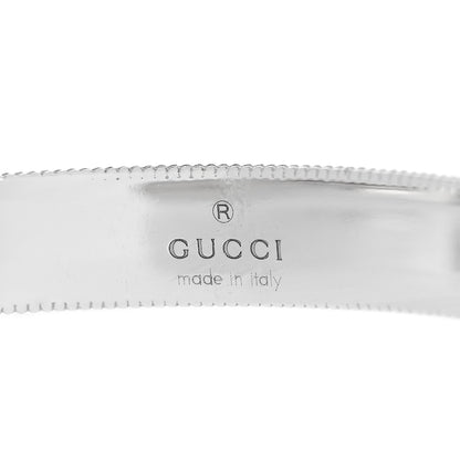 Gucci 18K White Gold Enamel Icon Blooms Cuff Bracelet 3 of 5
