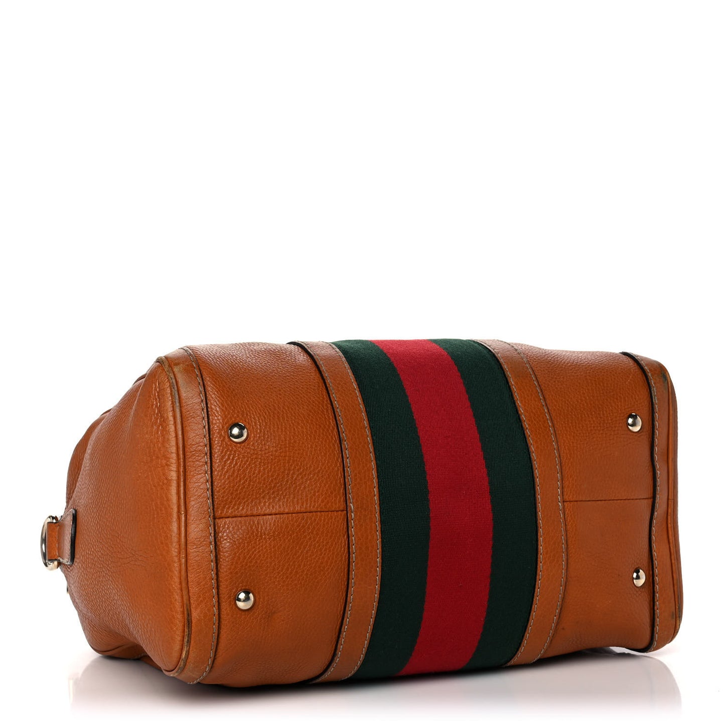 Calfskin Vintage Web Medium Boston Tobacco