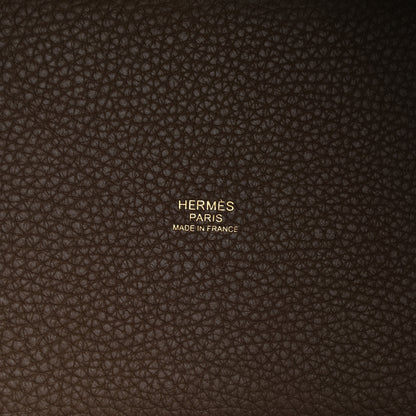 Hermes Taurillon Clemence Picotin Lock 18 PM Etoupe 6 of 10