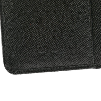 Prada Saffiano Metal Compact Wallet Black 6 of 8