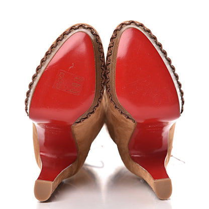 Christian Louboutin Suede Step N Roll 140 Platform Boots 40 Cuir Jaune 5 of 8