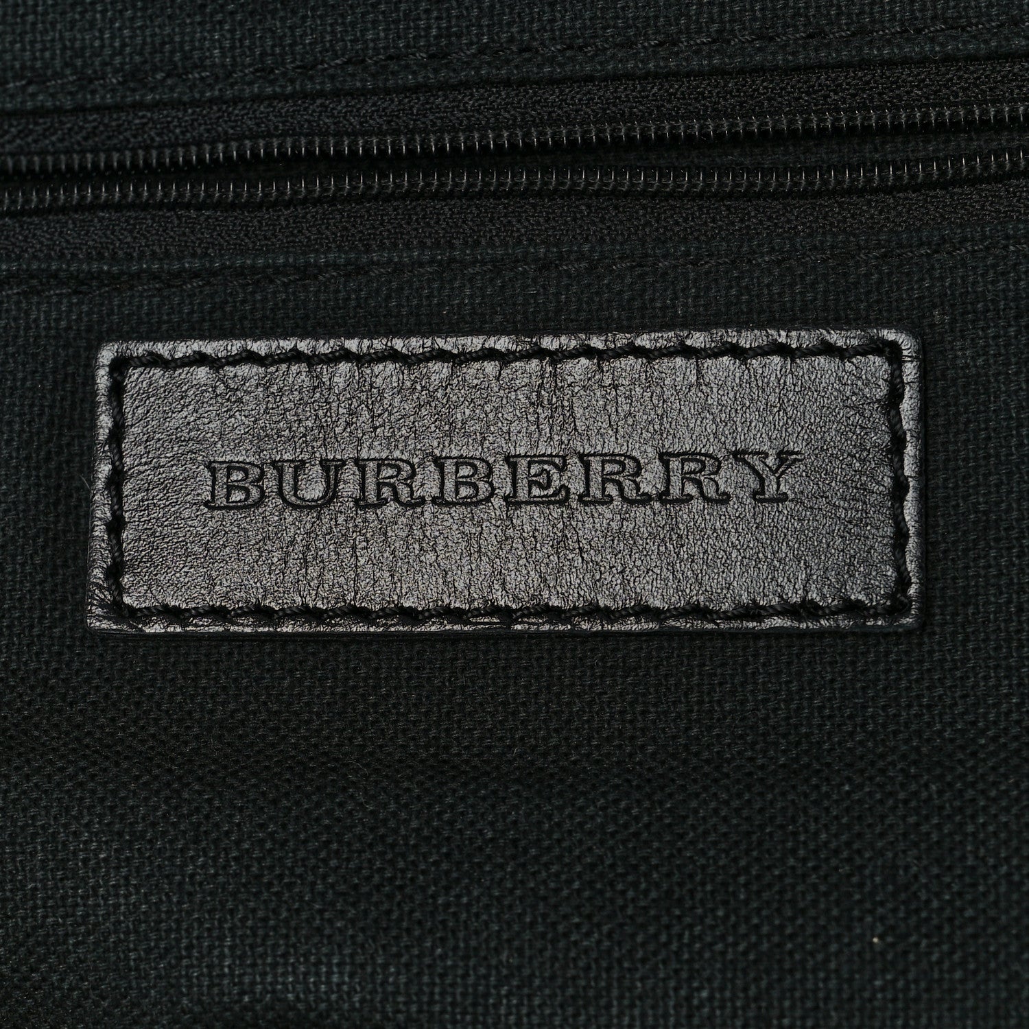 Burberry Haymarket Check Brogue Tassel Tote Black 5 of 7