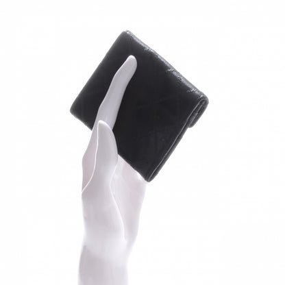 Chanel Calfskin Diamond Stitched CC Card Holder Black 2 of 7