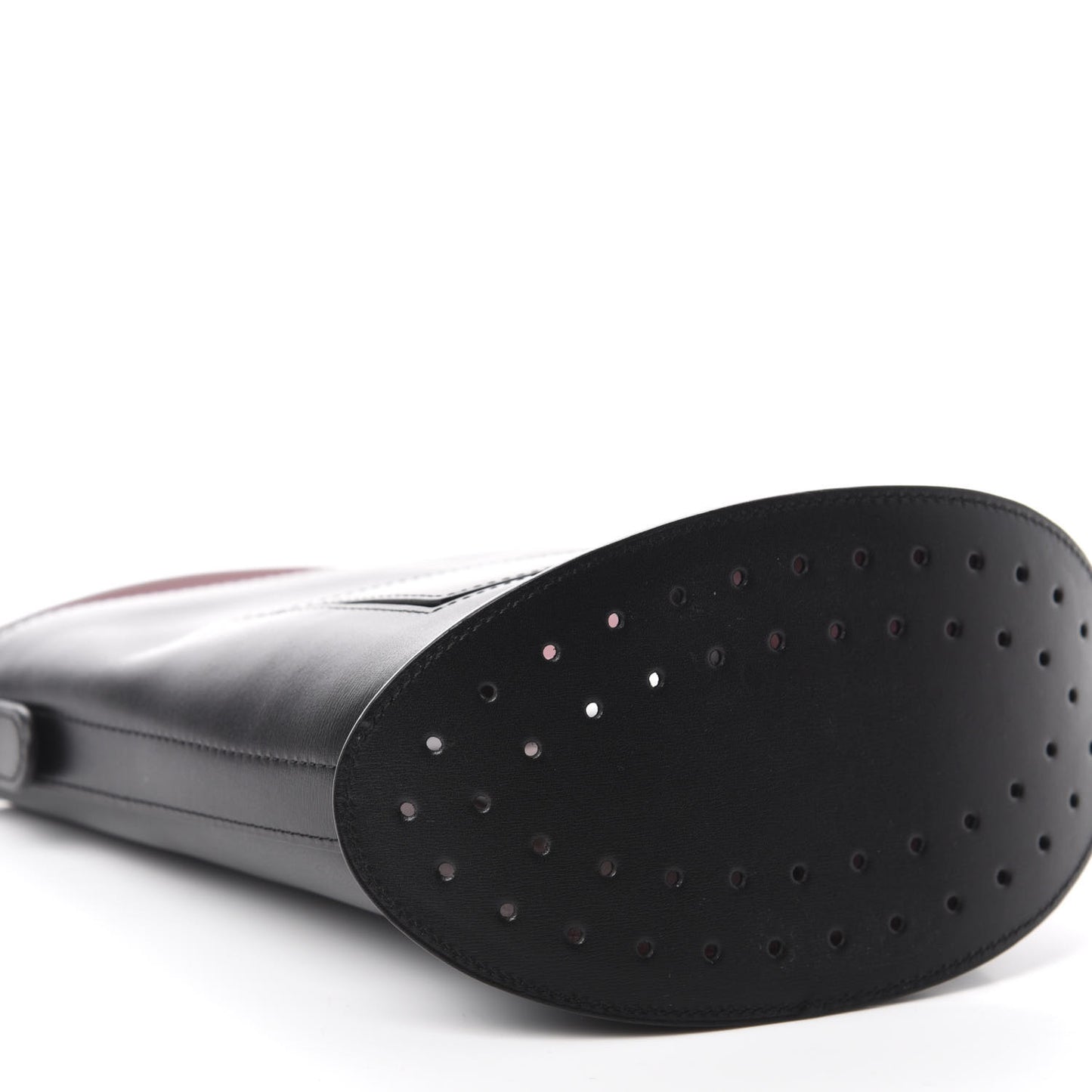 Calfskin Mini Pin Bucket Black Pink