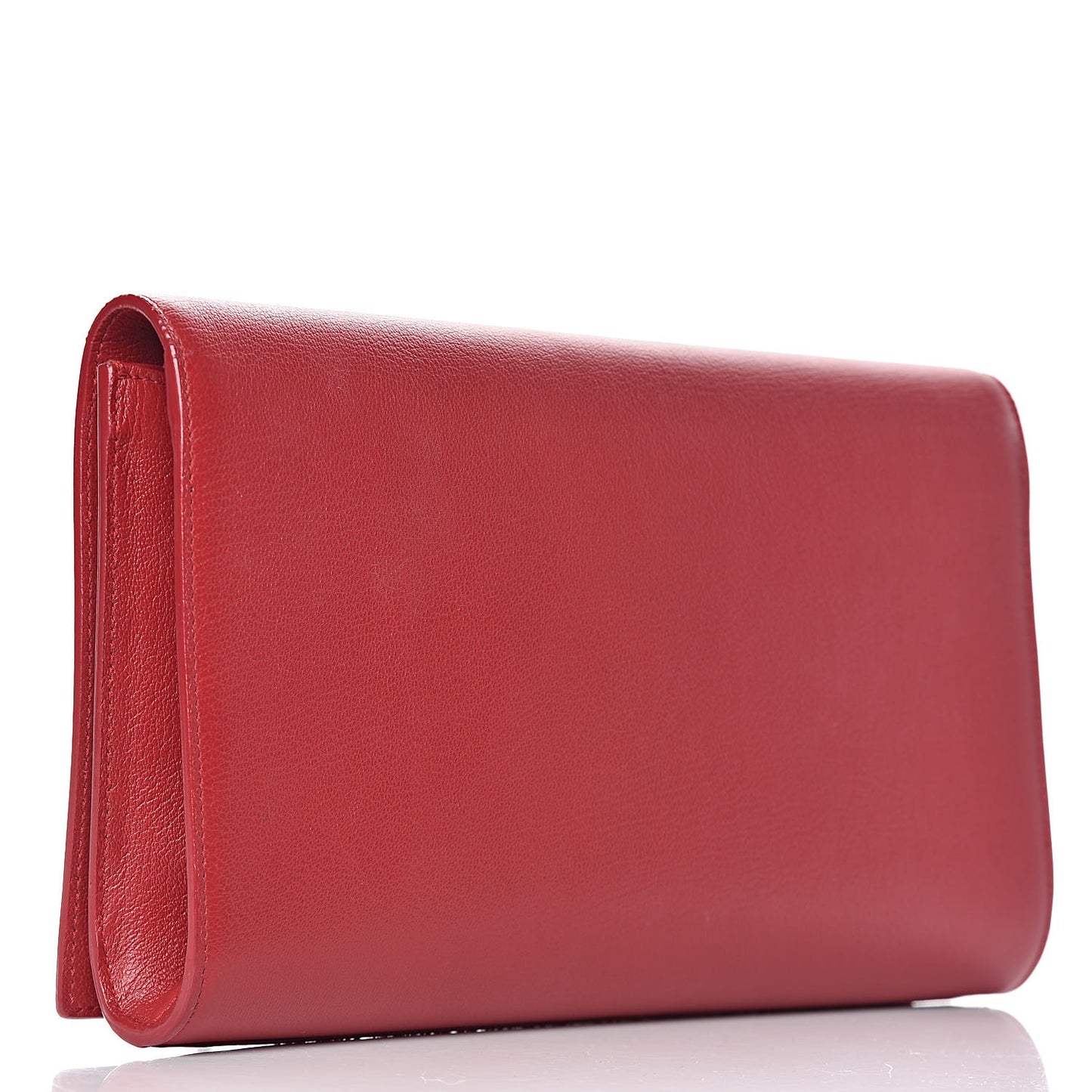 Calfskin Monogram Large Belle De Jour Clutch Red