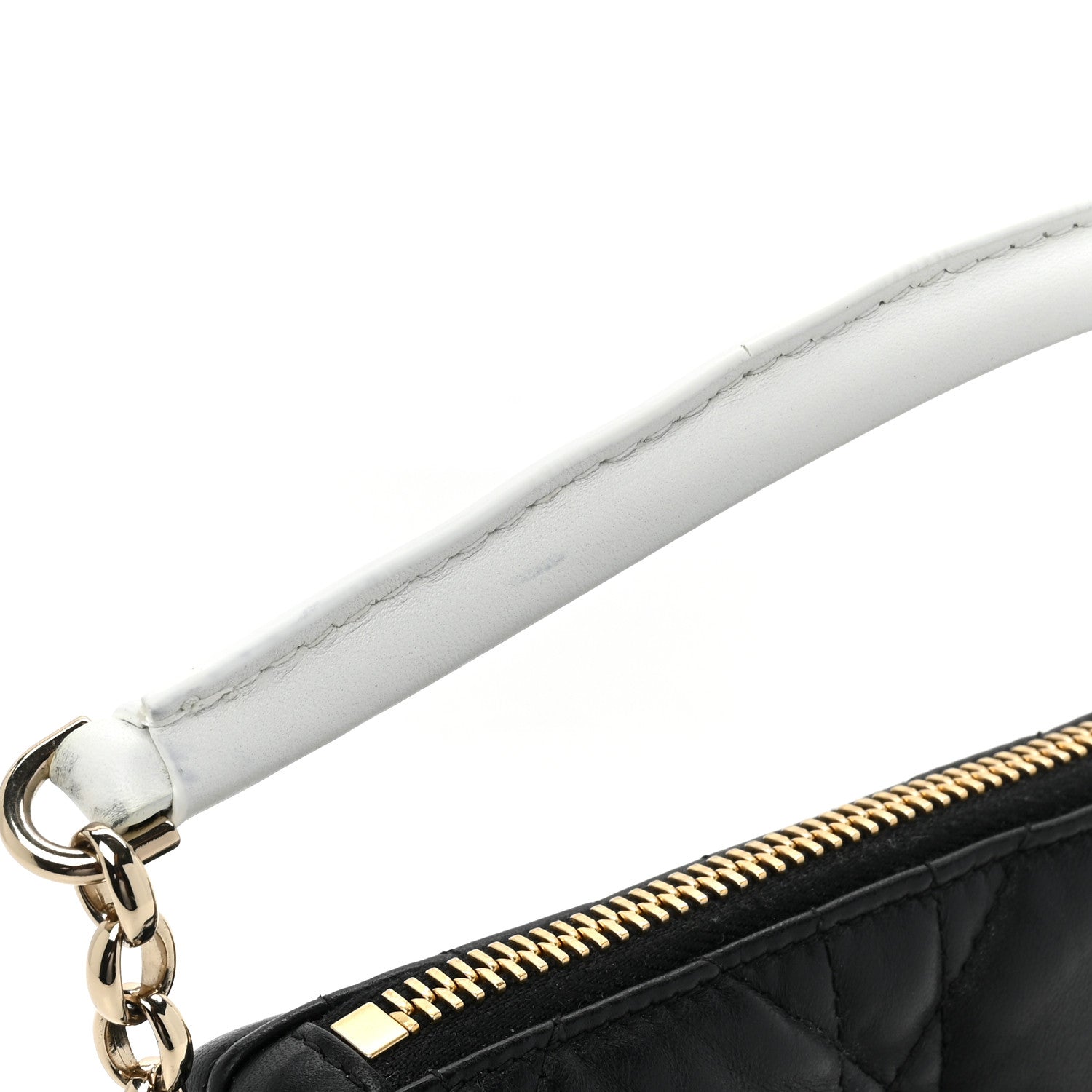 Christian Dior Lambskin Cannage Small Dior Vibe Hobo Bag Black 9 of 10