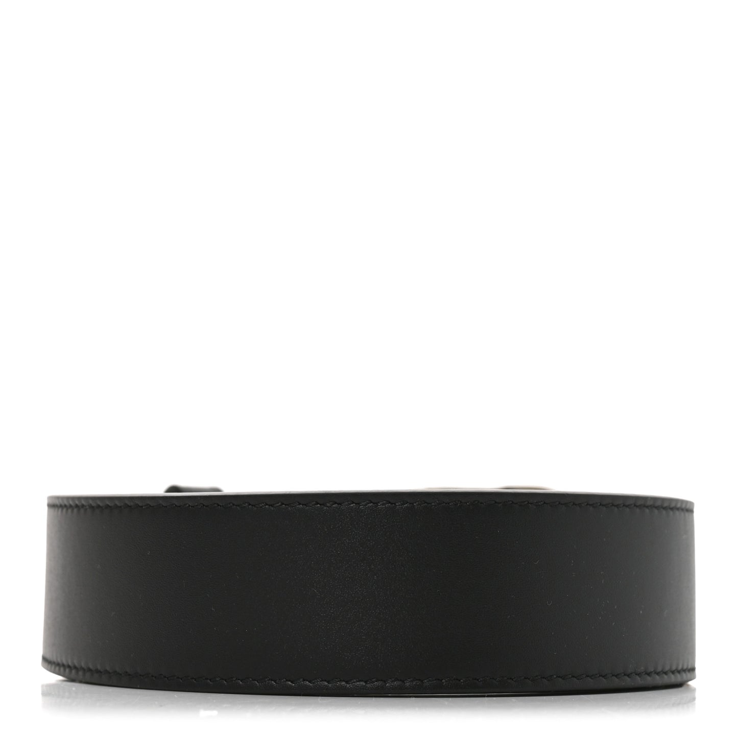 Moon Calfskin Round Plaque 35mm 100 40 Black