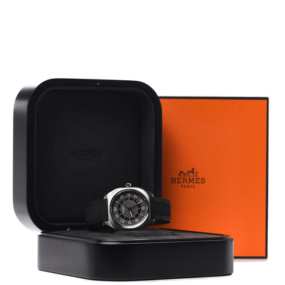 Hermes Titanium Rubber 39mm H08 Automatic Watch Noir 6 of 6