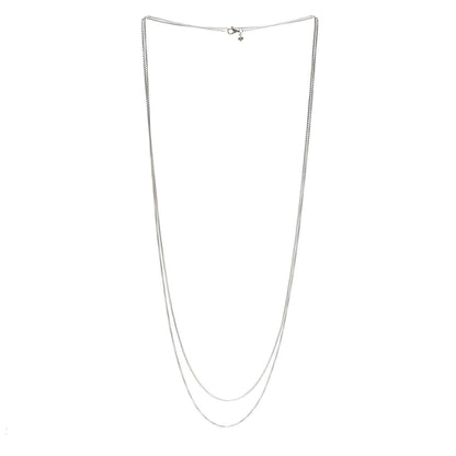 David Yurman Sterling Silver 14K Yellow Gold 1.7mm Box Chain Necklace 72" 3 of 5