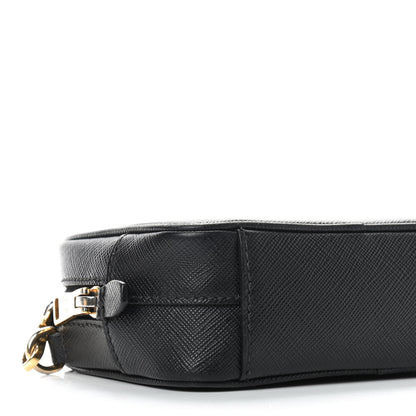 Prada Saffiano Lux Small Camera Crossbody Bag Black 6 of 10