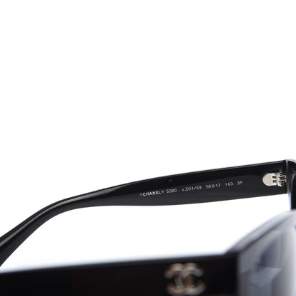 Chanel Acetate Square CC Sunglasses 5380 Black 5 of 8