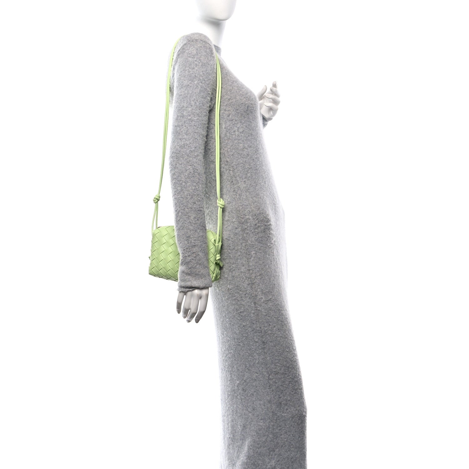 Bottega Veneta Nappa Intrecciato Mini Loop Camera Bag Fennel 2 of 9