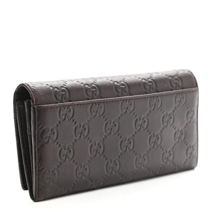 Gucci Guccissima Avel Continental Flap Wallet Brown 3 of 11
