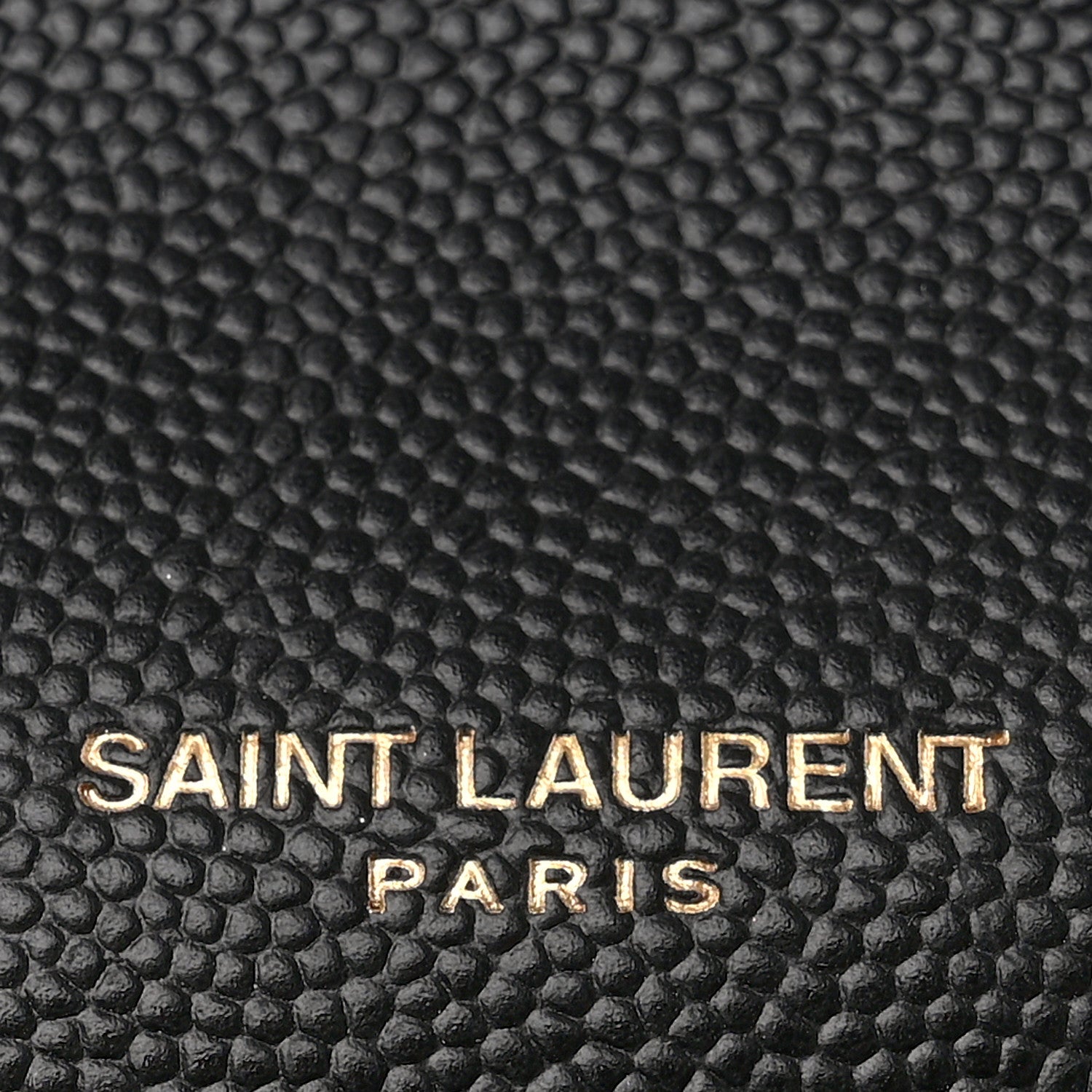 Saint Laurent Grain De Poudre Matelasse Chevron Monogram Flap Wallet Black 6 of 9