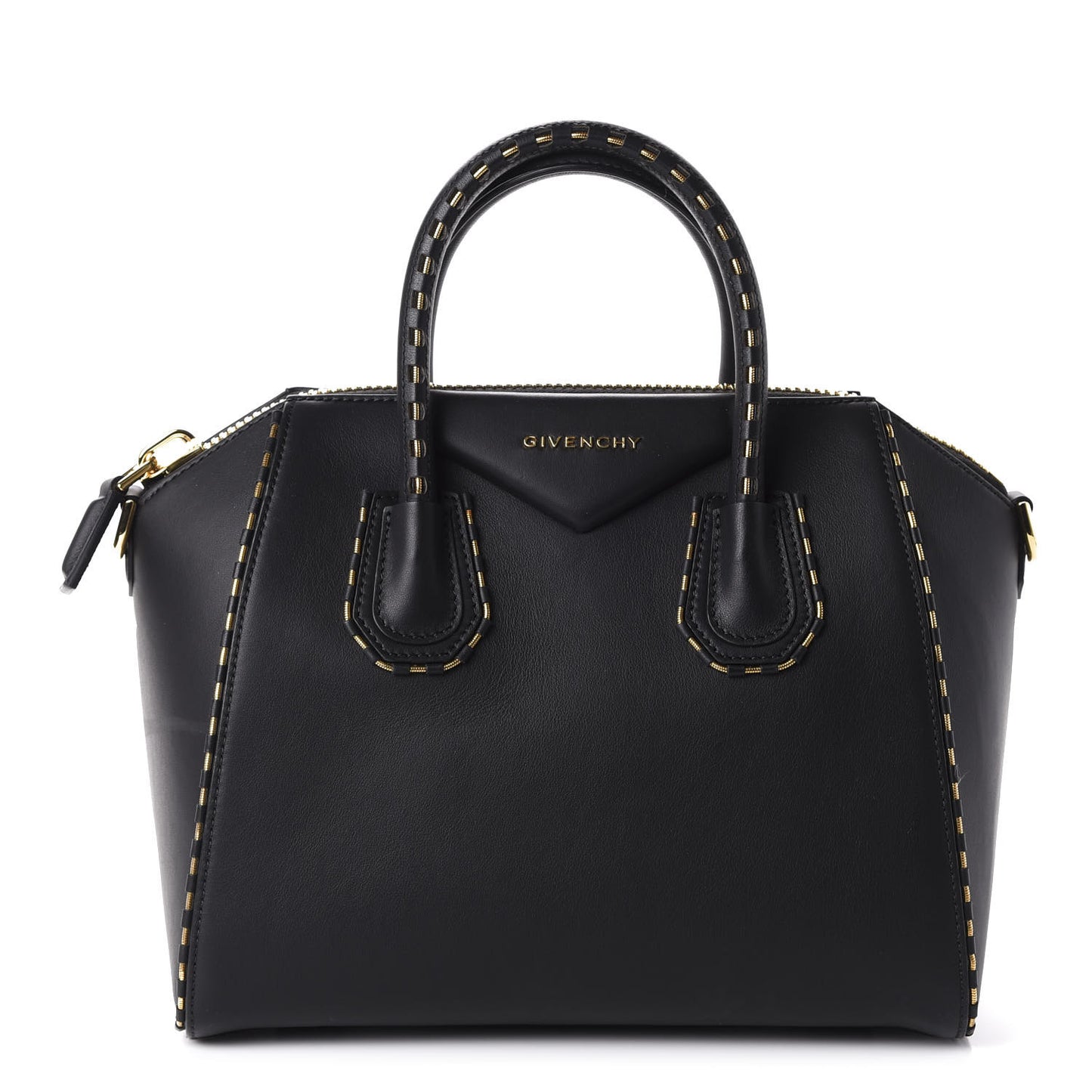 Calfskin Chain Detail Small Antigona Black