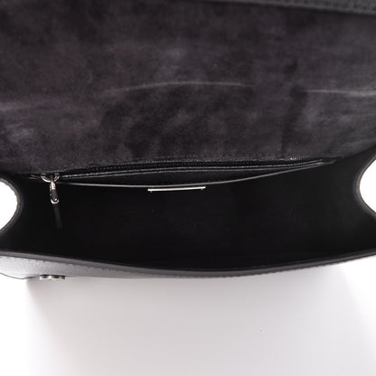 Miu Miu Goatskin Madras Soft Calf Crystal Embellished Shoulder Bag Nero Black 5 of 6