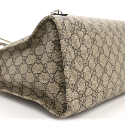 Balenciaga X GUCCI GG Supreme Monogram Neo Classic Silver Hardware City Beige Ebony 10 of 11