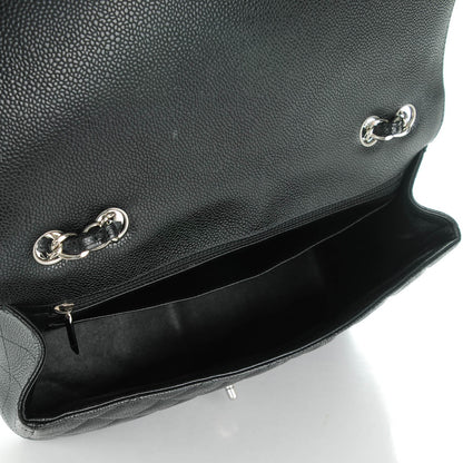 Chanel Caviar Quilted Jumbo Single Flap Black 5 of 8