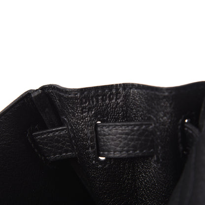 Hermes Taurillon Clemence Kelly Ado Backpack Black 10 of 13