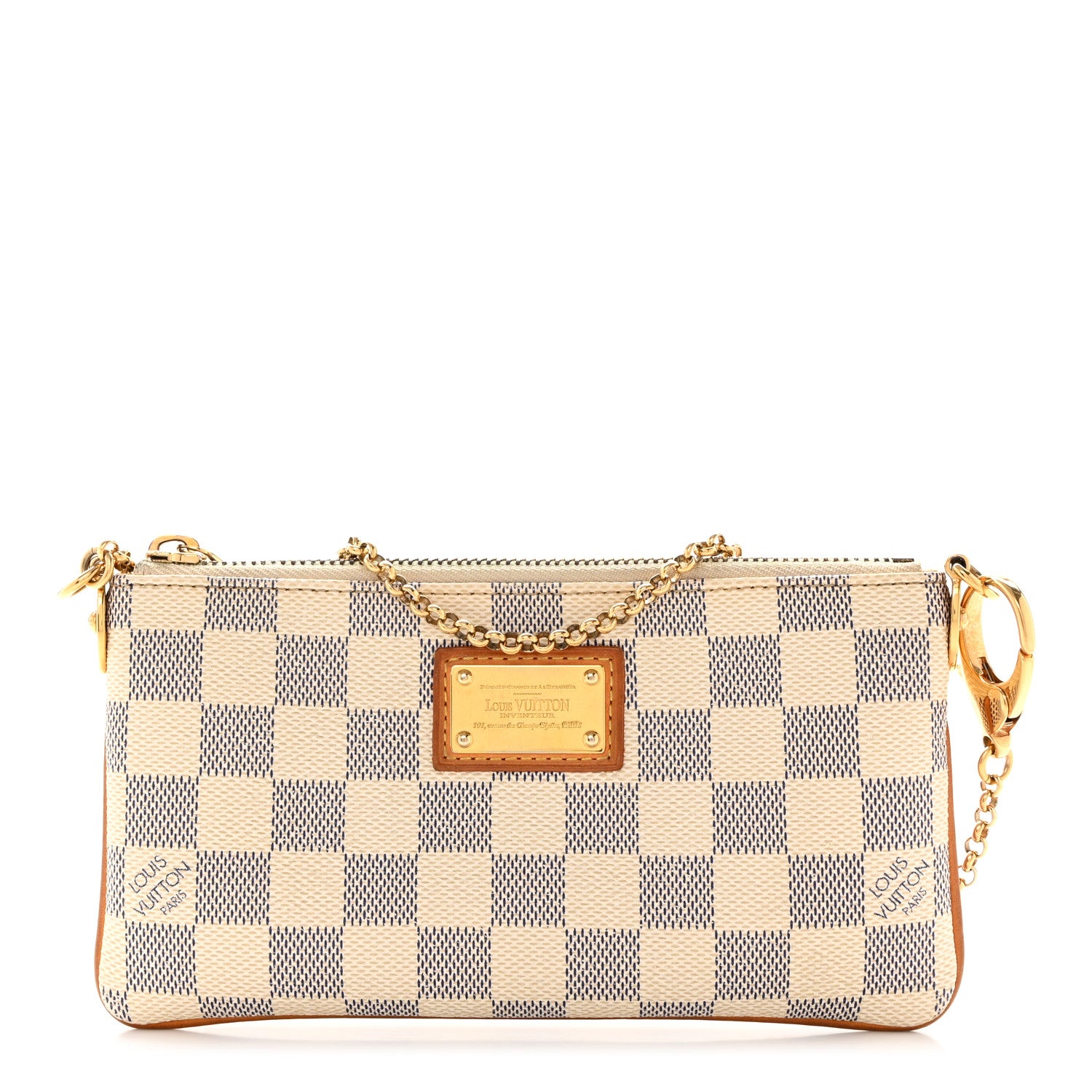 Louis Vuitton Damier Azur Pochette Milla MM 1 of 10